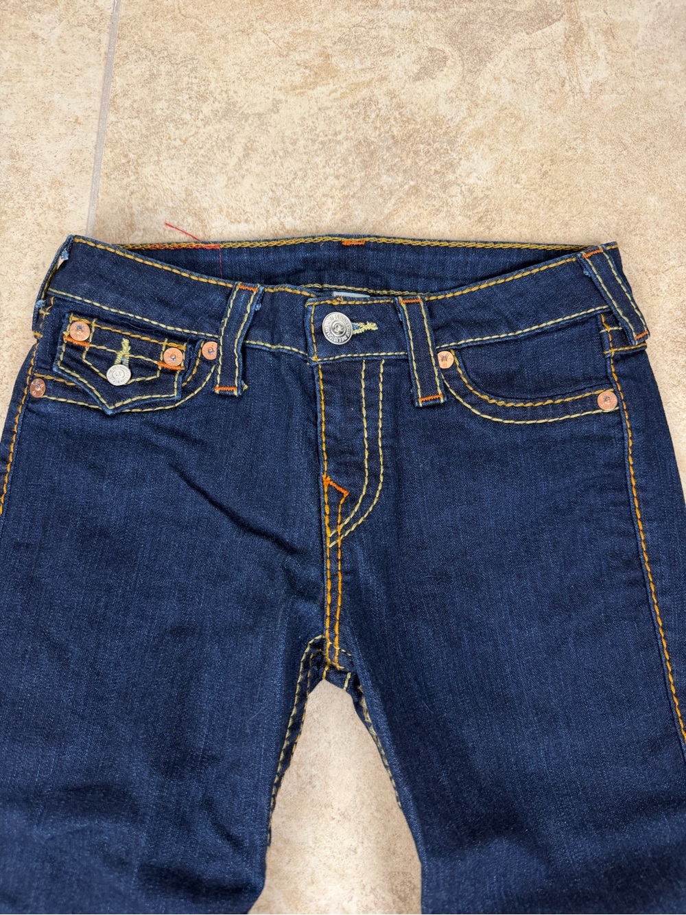True Religion Big T Dark Indigo Super Skinny Jeans - Picture 3 of 10